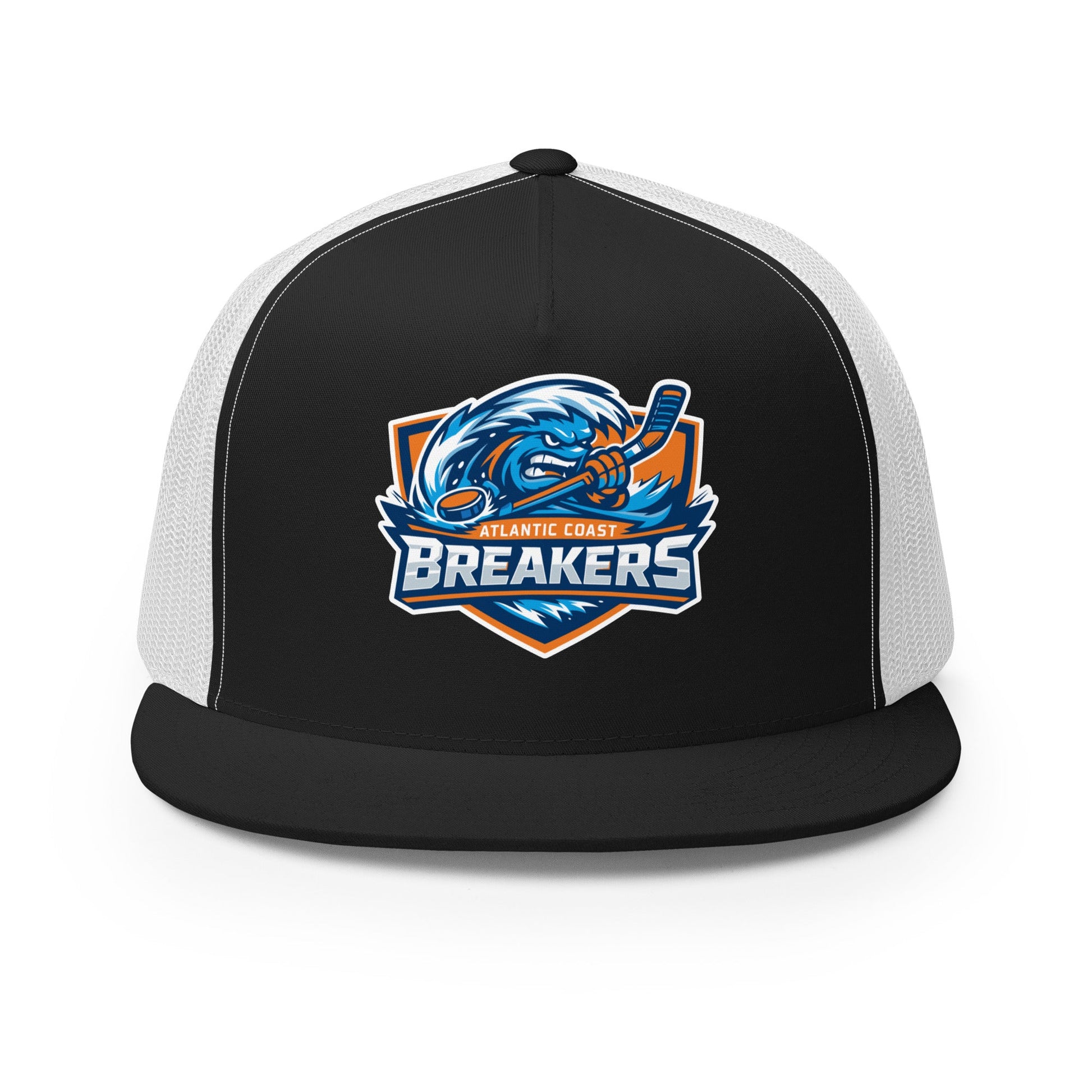 Performance | 5 Panel Trucker Cap | Atlantic Coast Breakers Hockey | Mascot Shield Logo