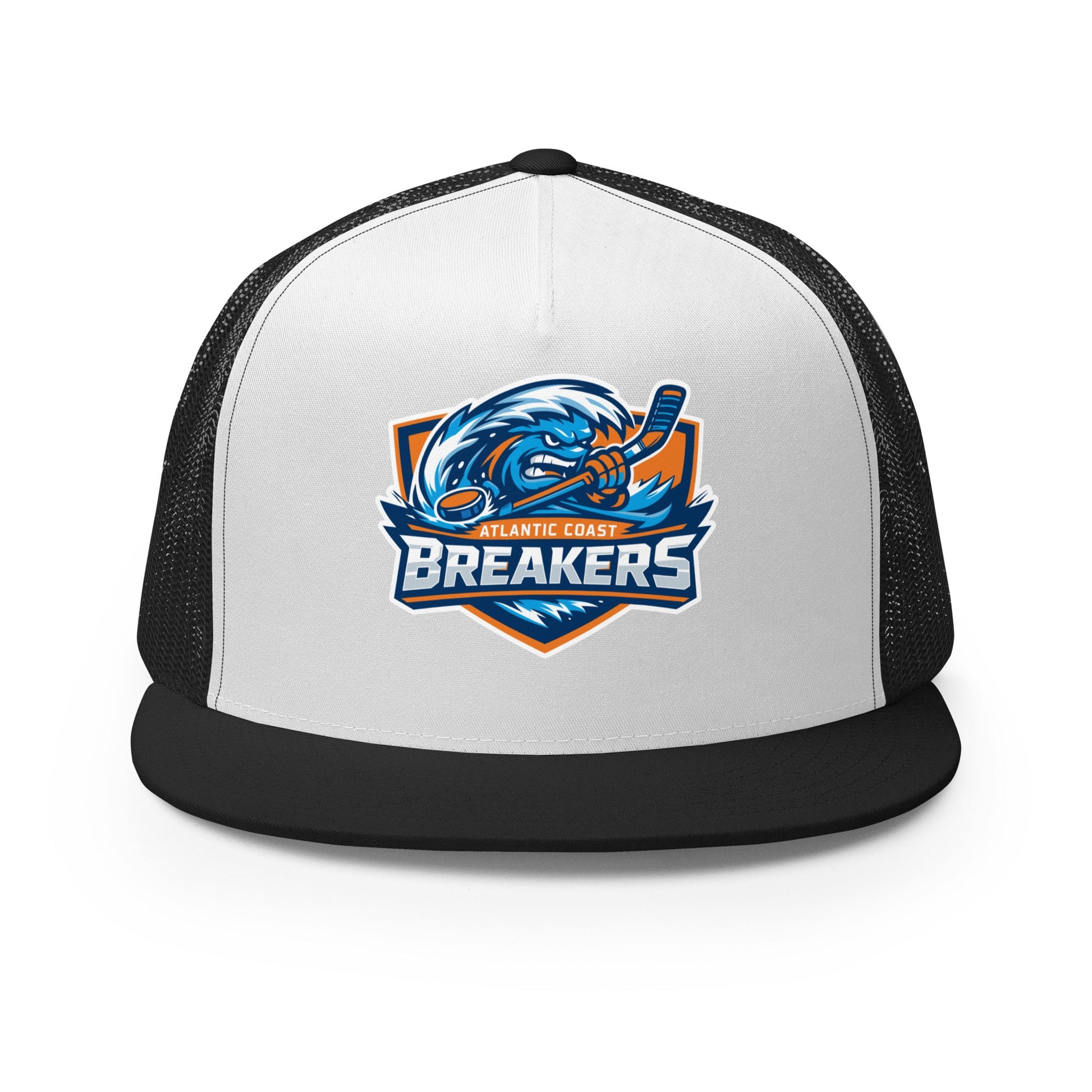 Performance | 5 Panel Trucker Cap | Atlantic Coast Breakers Hockey | Mascot Shield Logo
