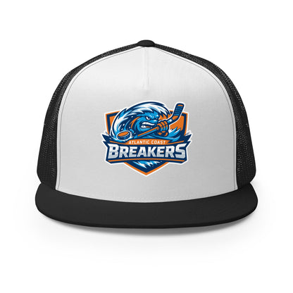 Performance | 5 Panel Trucker Cap | Atlantic Coast Breakers Hockey | Mascot Shield Logo