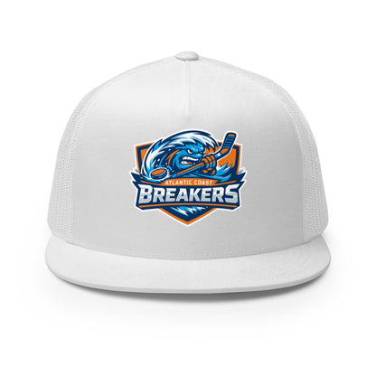 Performance | 5 Panel Trucker Cap | Atlantic Coast Breakers Hockey | Mascot Shield Logo