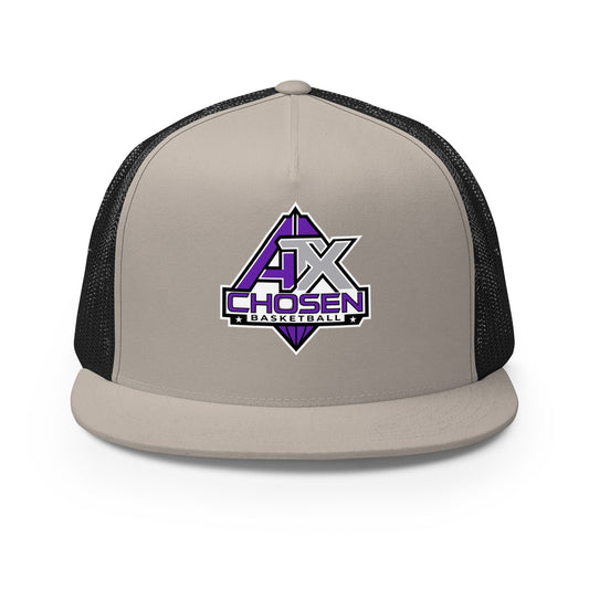 Performance | 5 Panel Trucker Cap | ATX CHOSEN Basketball | Icon Logo