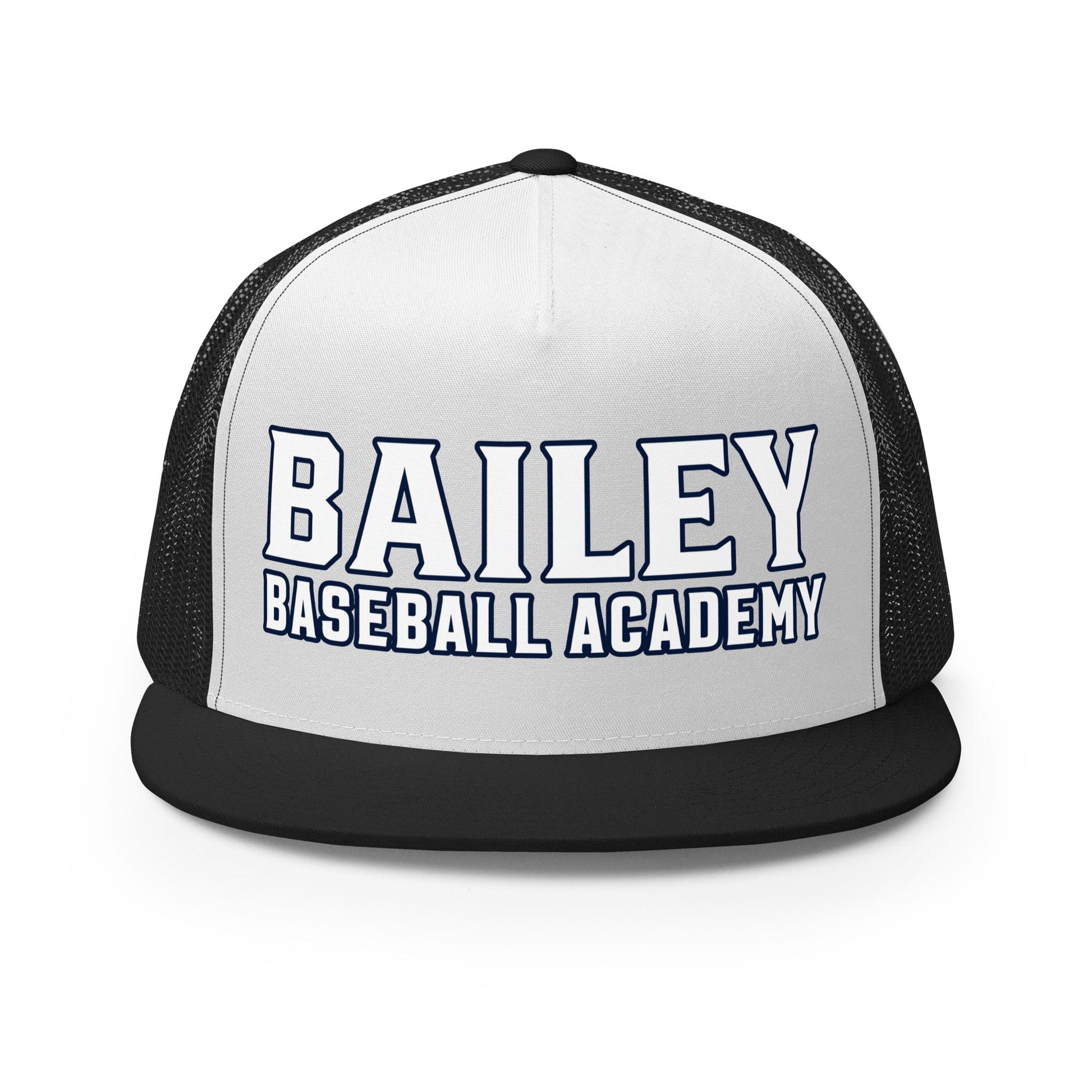 Performance | 5 Panel Trucker Cap | Bailey Baseball Academy | Script Logo