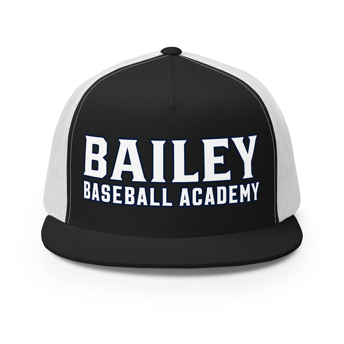 Performance | 5 Panel Trucker Cap | Bailey Baseball Academy | Script Logo