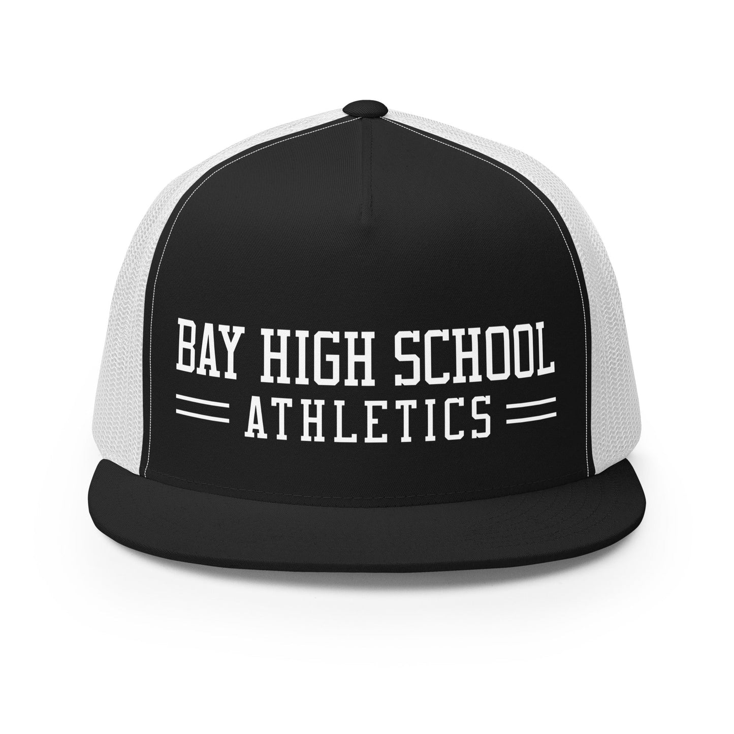 Performance | 5 Panel Trucker Cap | Bay High Softball | Modern Script Logo