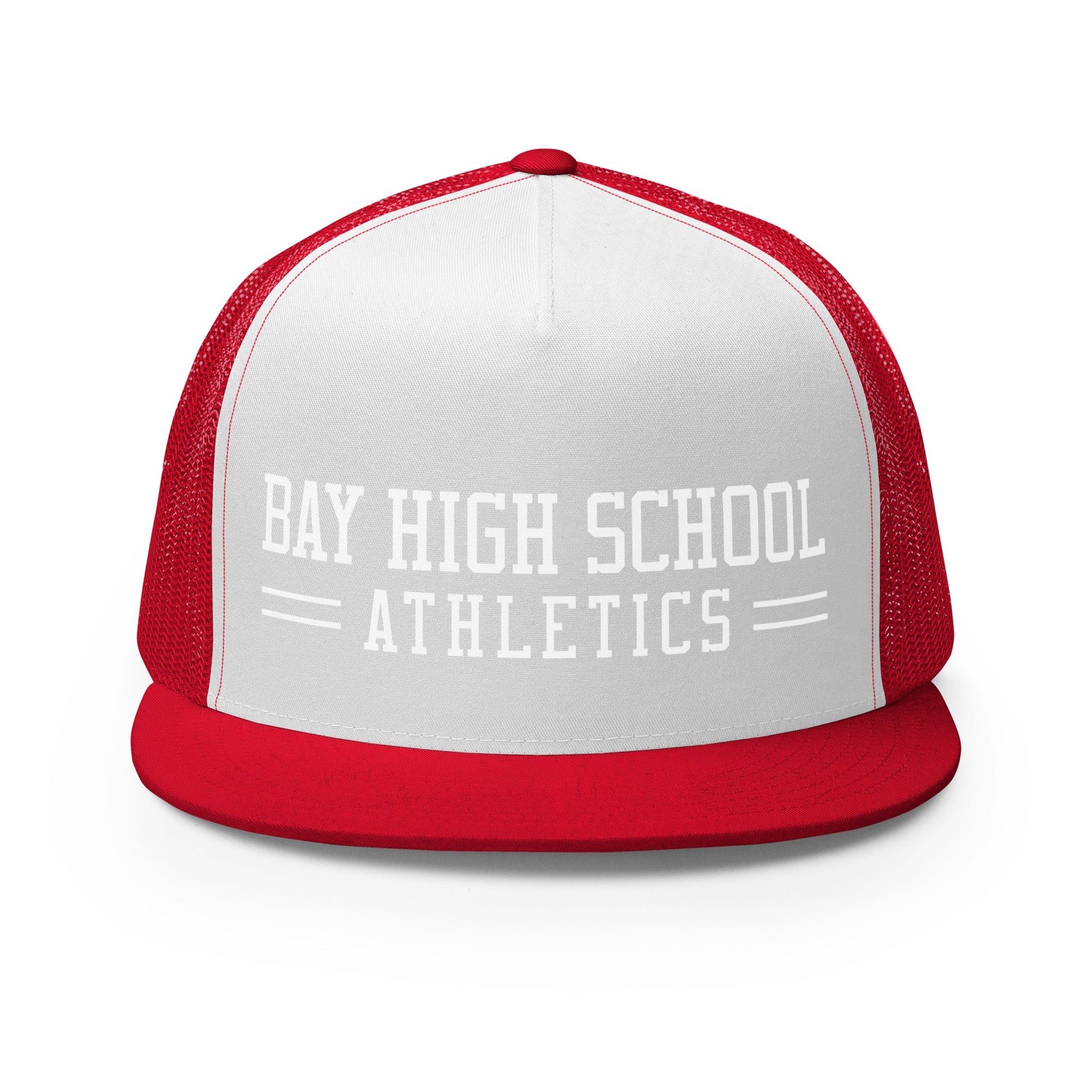 Performance | 5 Panel Trucker Cap | Bay High Softball | Modern Script Logo