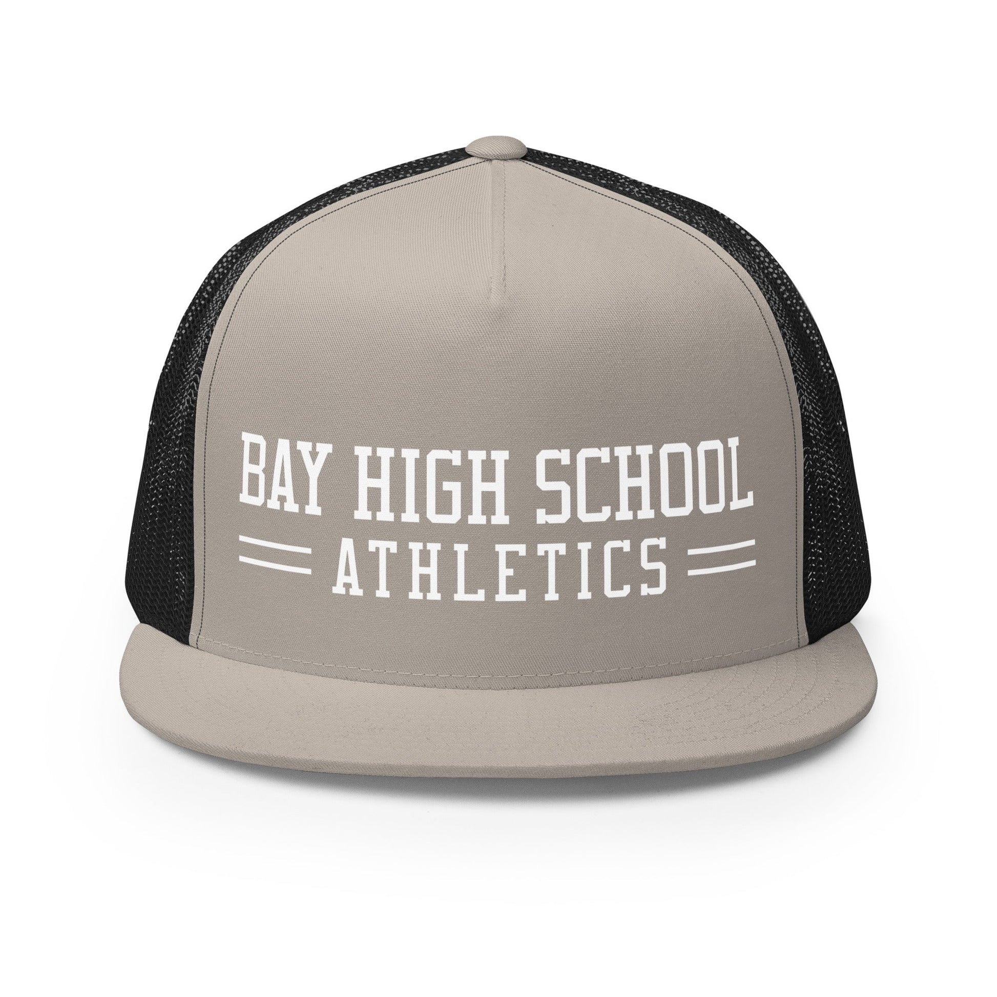 Performance | 5 Panel Trucker Cap | Bay High Softball | Modern Script Logo