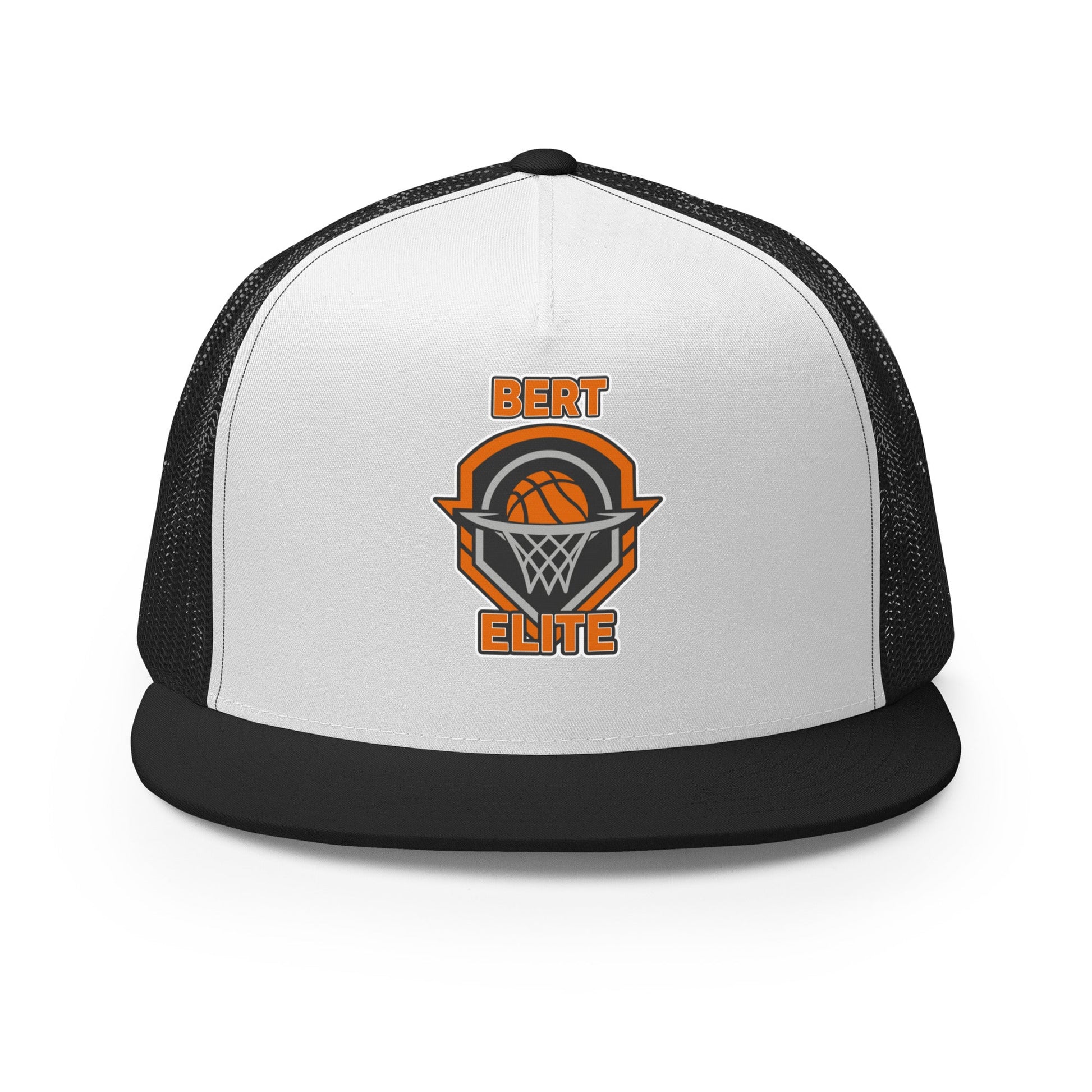 Performance | 5 Panel Trucker Cap | Bert Elite AAU | Hoop Badge Logo