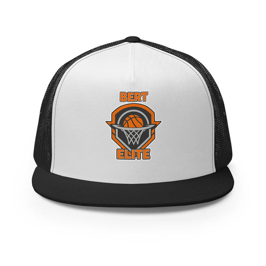 Performance | 5 Panel Trucker Cap | Bert Elite AAU | Hoop Badge Logo