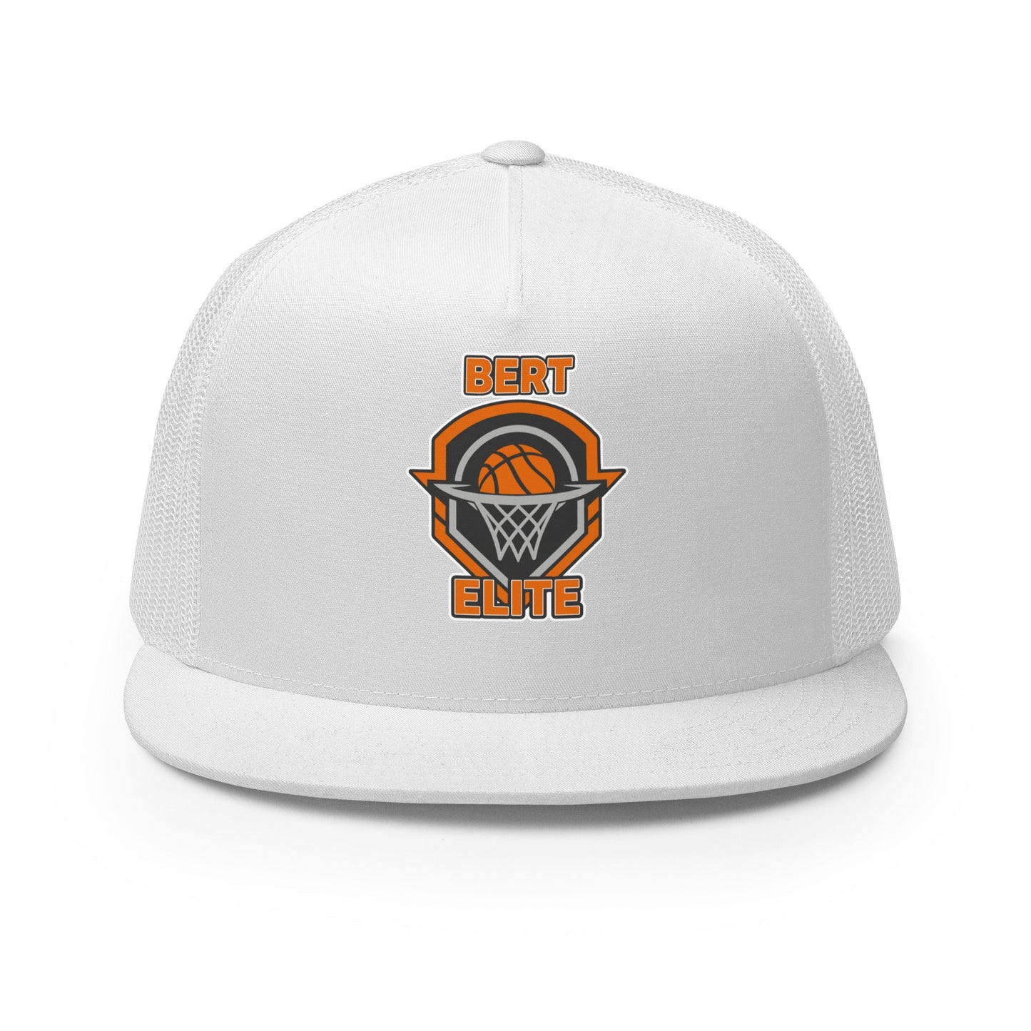 Performance | 5 Panel Trucker Cap | Bert Elite AAU | Hoop Badge Logo