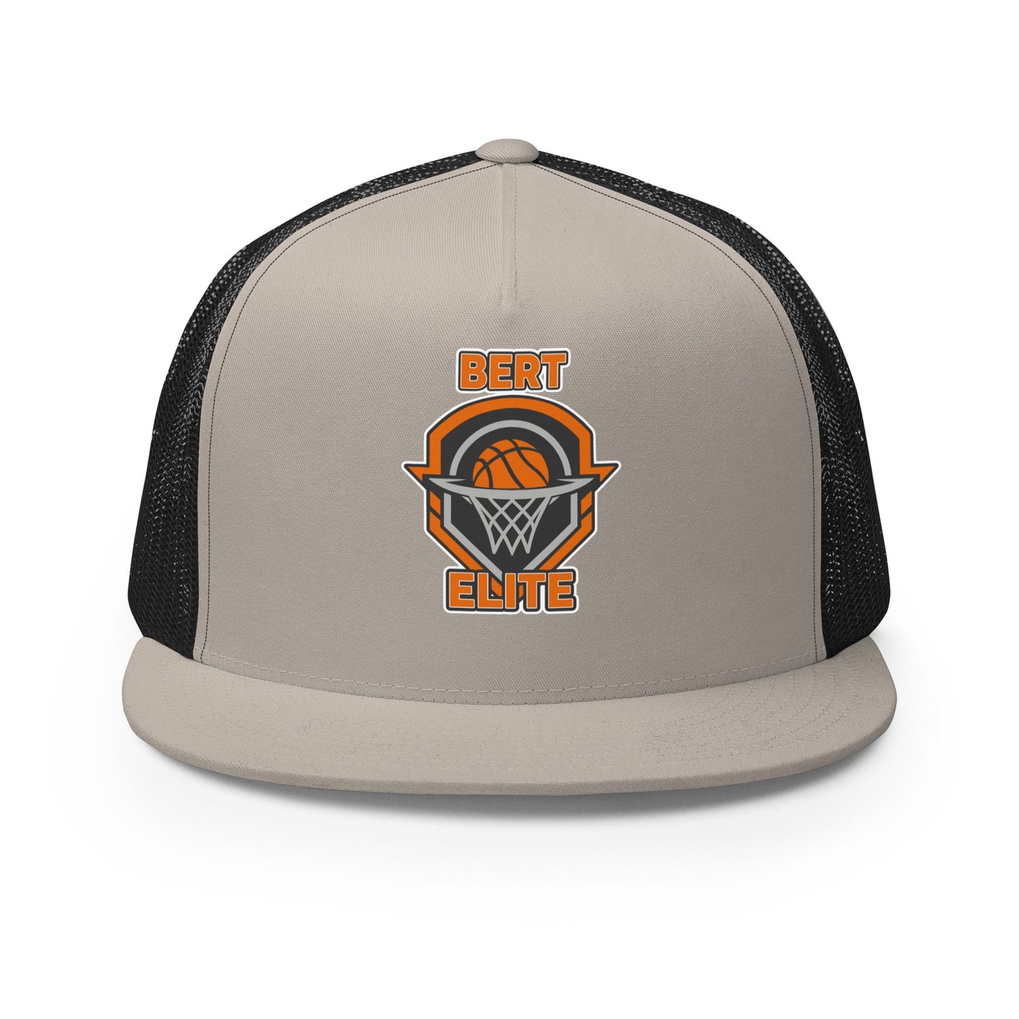 Performance | 5 Panel Trucker Cap | Bert Elite AAU | Hoop Badge Logo