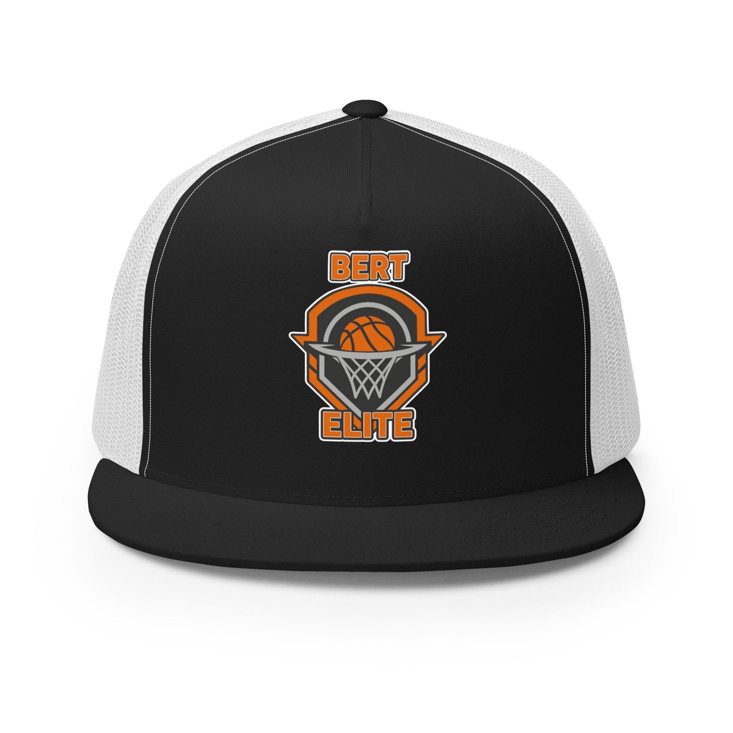 Performance | 5 Panel Trucker Cap | Bert Elite AAU | Hoop Badge Logo