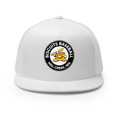 Performance | 5 Panel Trucker Cap | Biscuits Baseball MCLL | Mascot Logo