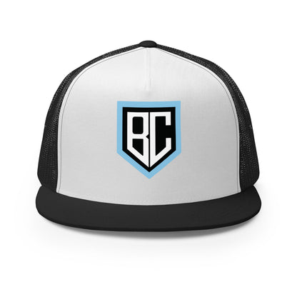 Performance | 5 Panel Trucker Cap | Blue Collar Softball 2034 | Emblem Logo