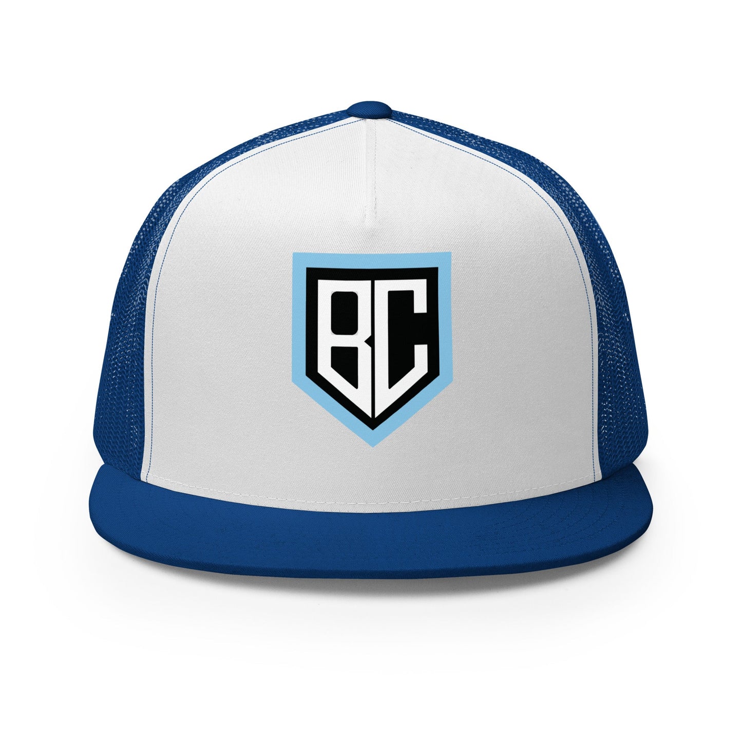 Performance | 5 Panel Trucker Cap | Blue Collar Softball 2034 | Emblem Logo