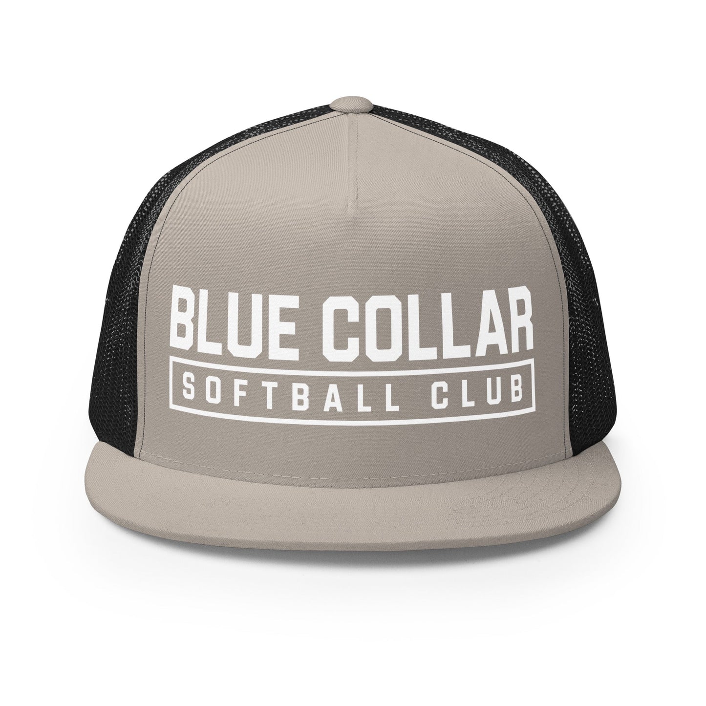 Performance | 5 Panel Trucker Cap | Blue Collar Softball 2034 | Vanguard Logo