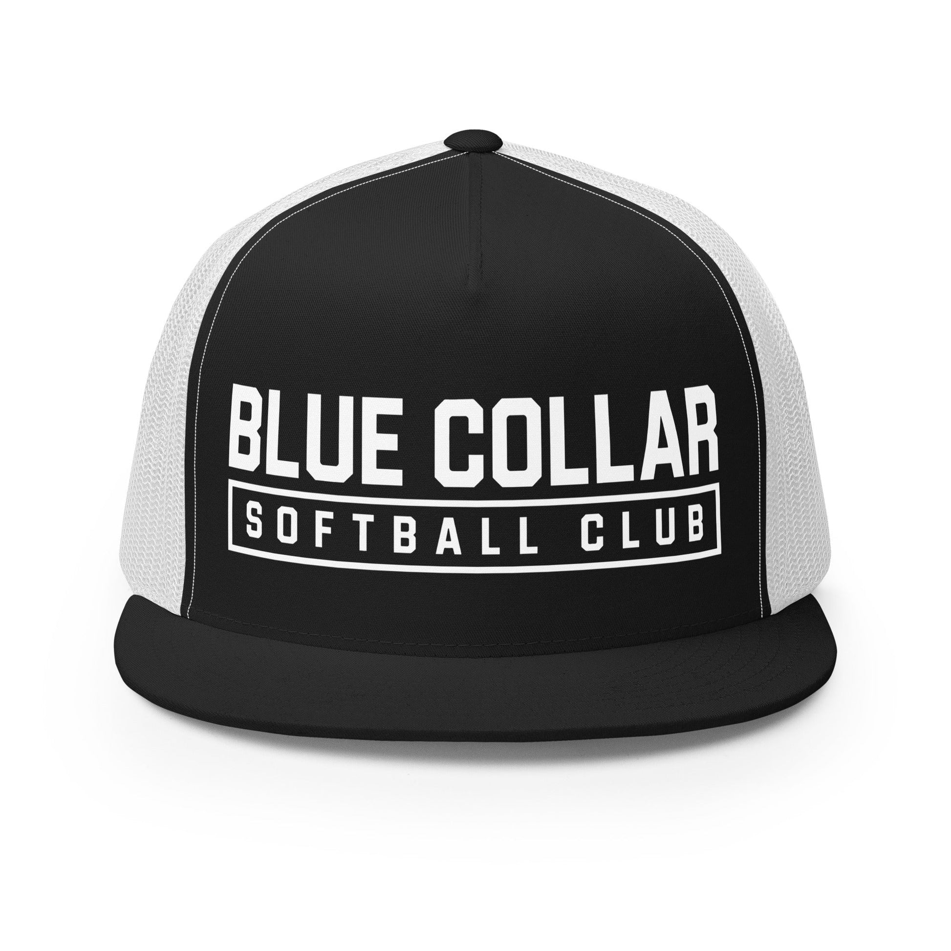 Performance | 5 Panel Trucker Cap | Blue Collar Softball 2034 | Vanguard Logo