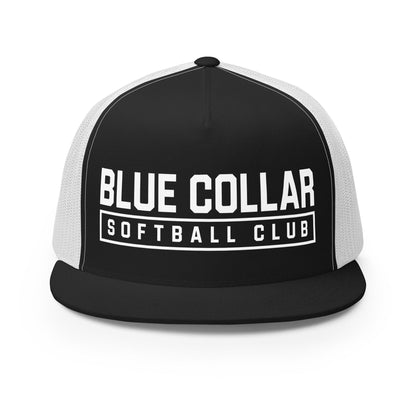 Performance | 5 Panel Trucker Cap | Blue Collar Softball 2034 | Vanguard Logo