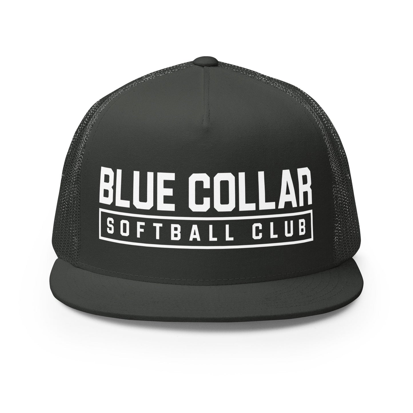Performance | 5 Panel Trucker Cap | Blue Collar Softball 2034 | Vanguard Logo