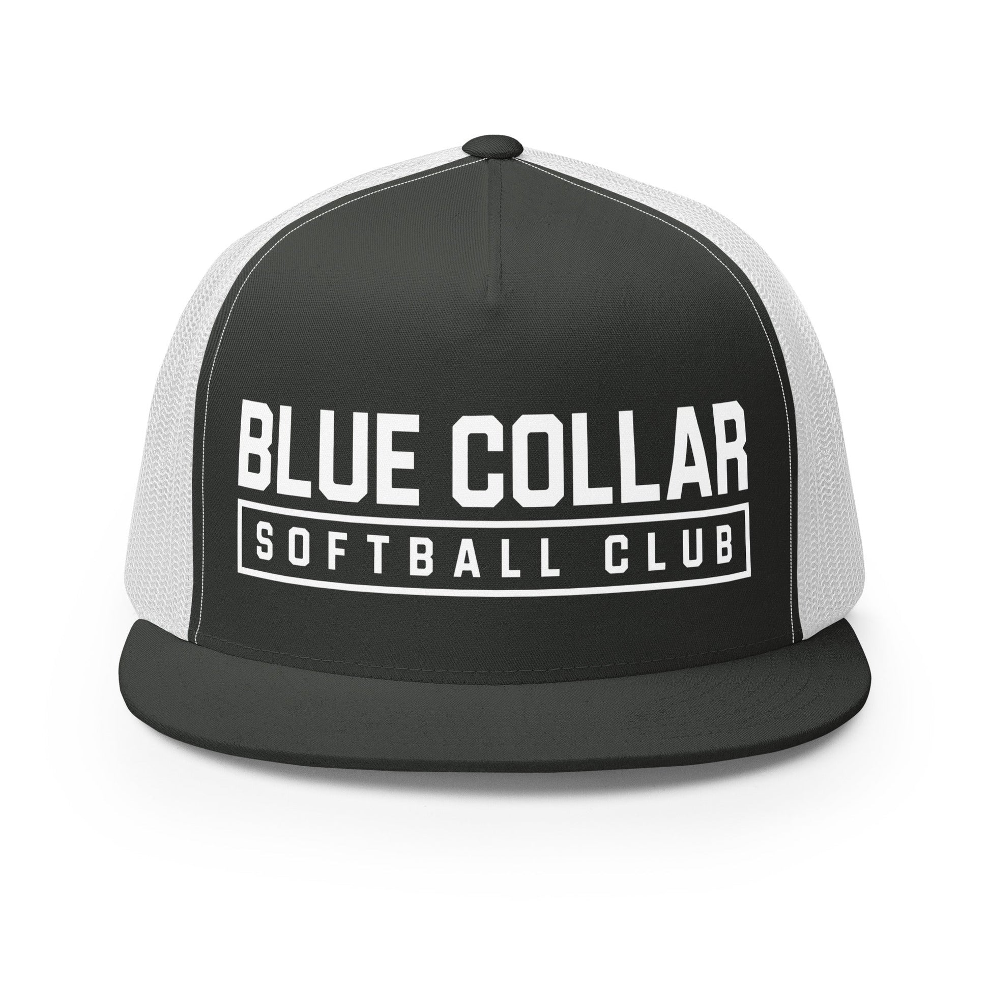 Performance | 5 Panel Trucker Cap | Blue Collar Softball 2034 | Vanguard Logo