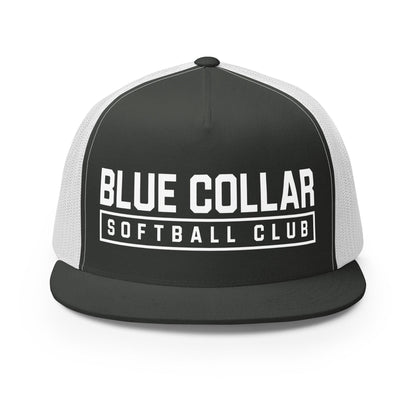 Performance | 5 Panel Trucker Cap | Blue Collar Softball 2034 | Vanguard Logo