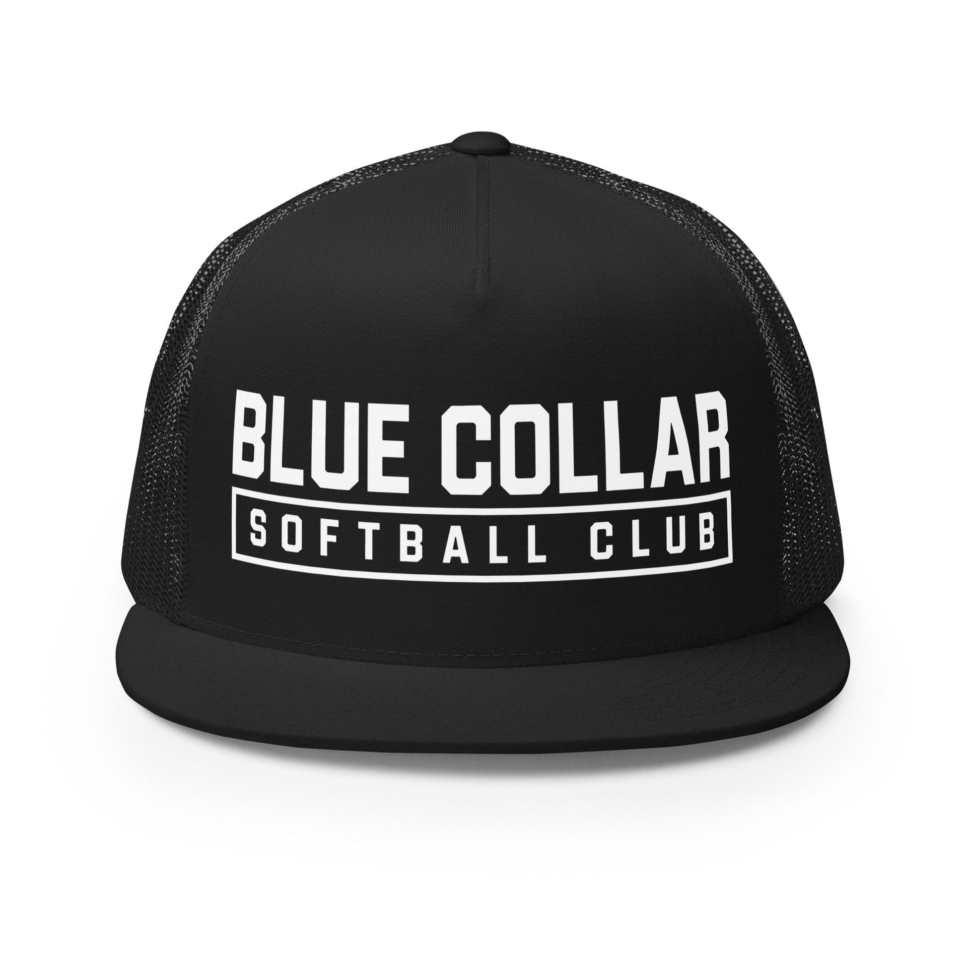 Performance | 5 Panel Trucker Cap | Blue Collar Softball 2034 | Vanguard Logo