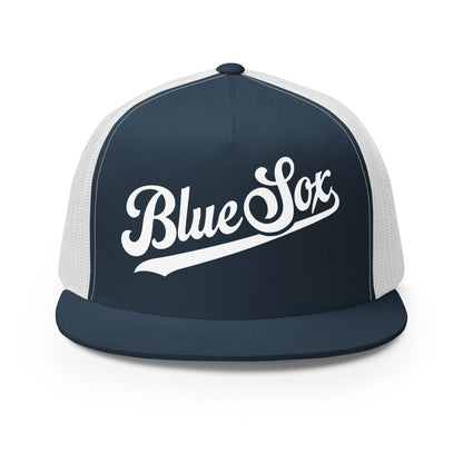 Performance | 5 Panel Trucker Cap | Blue Sox | Script Logo