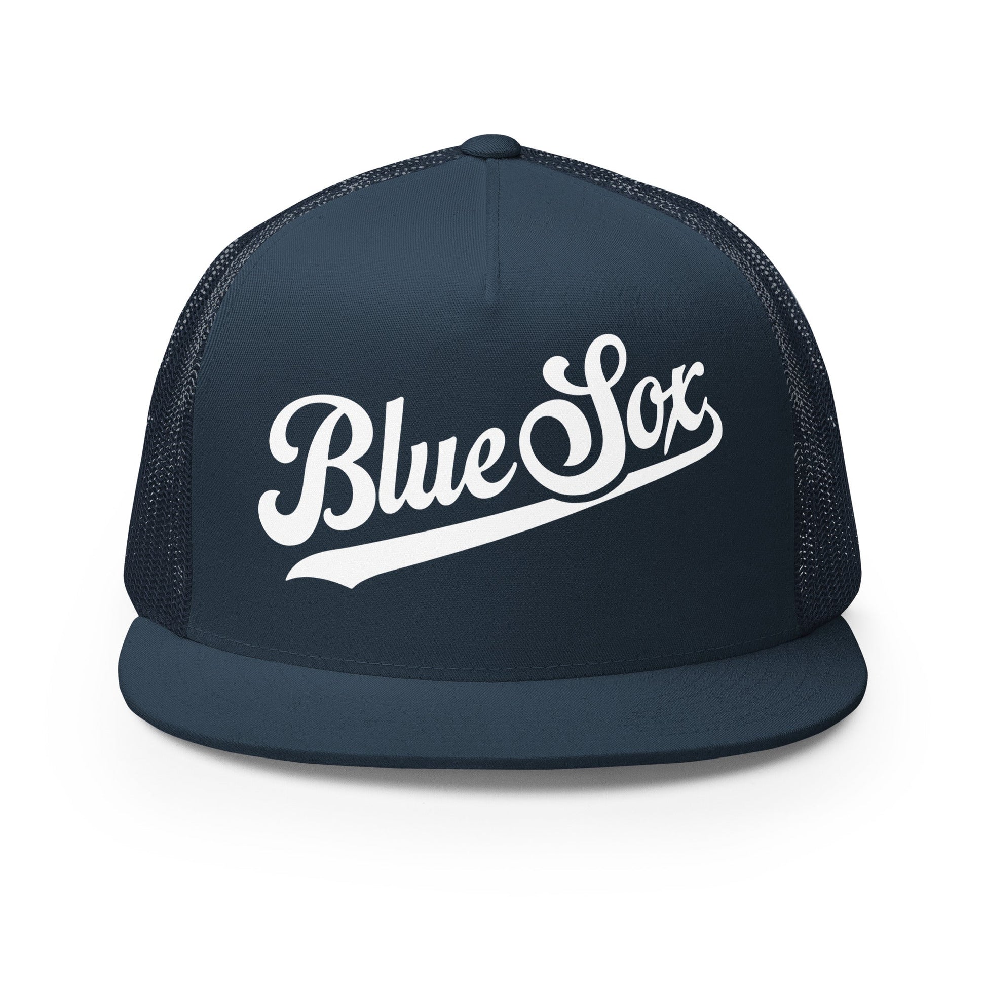 Performance | 5 Panel Trucker Cap | Blue Sox | Script Logo