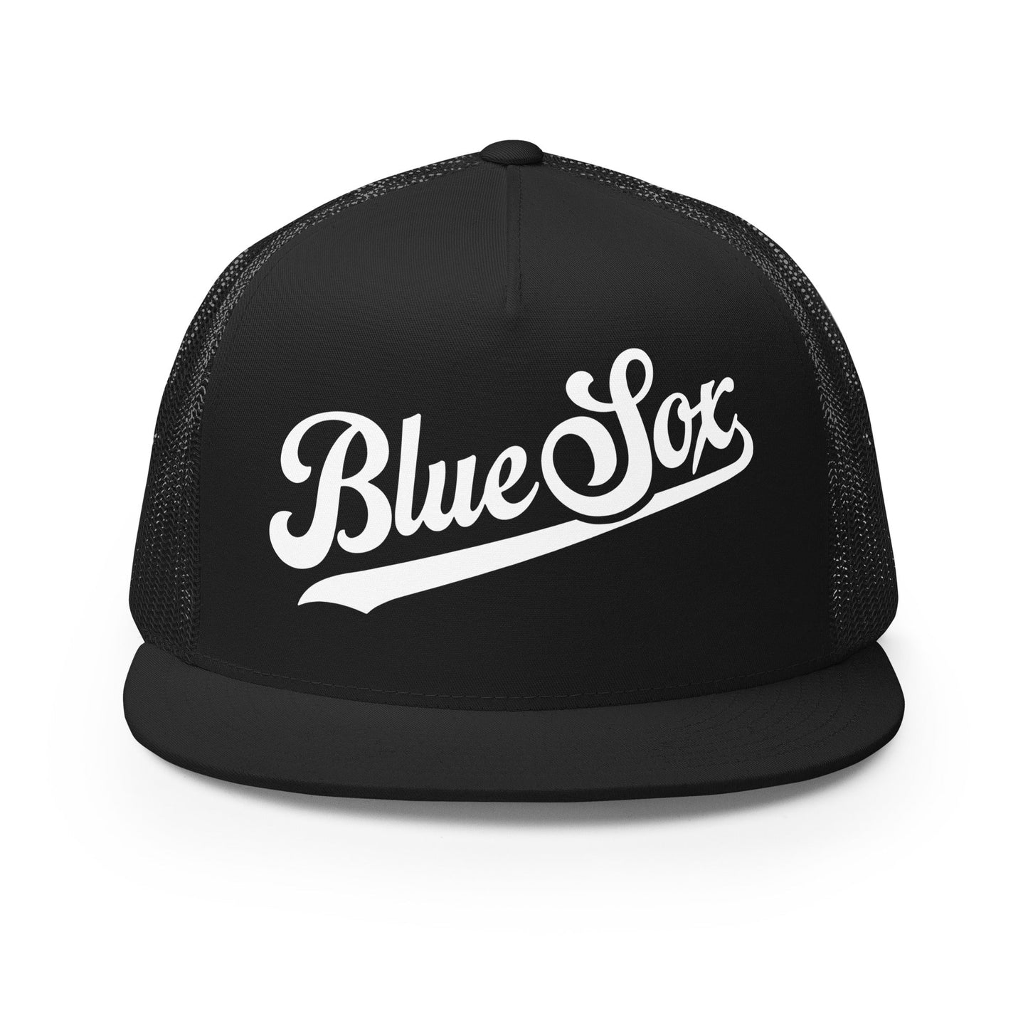 Performance | 5 Panel Trucker Cap | Blue Sox | Script Logo