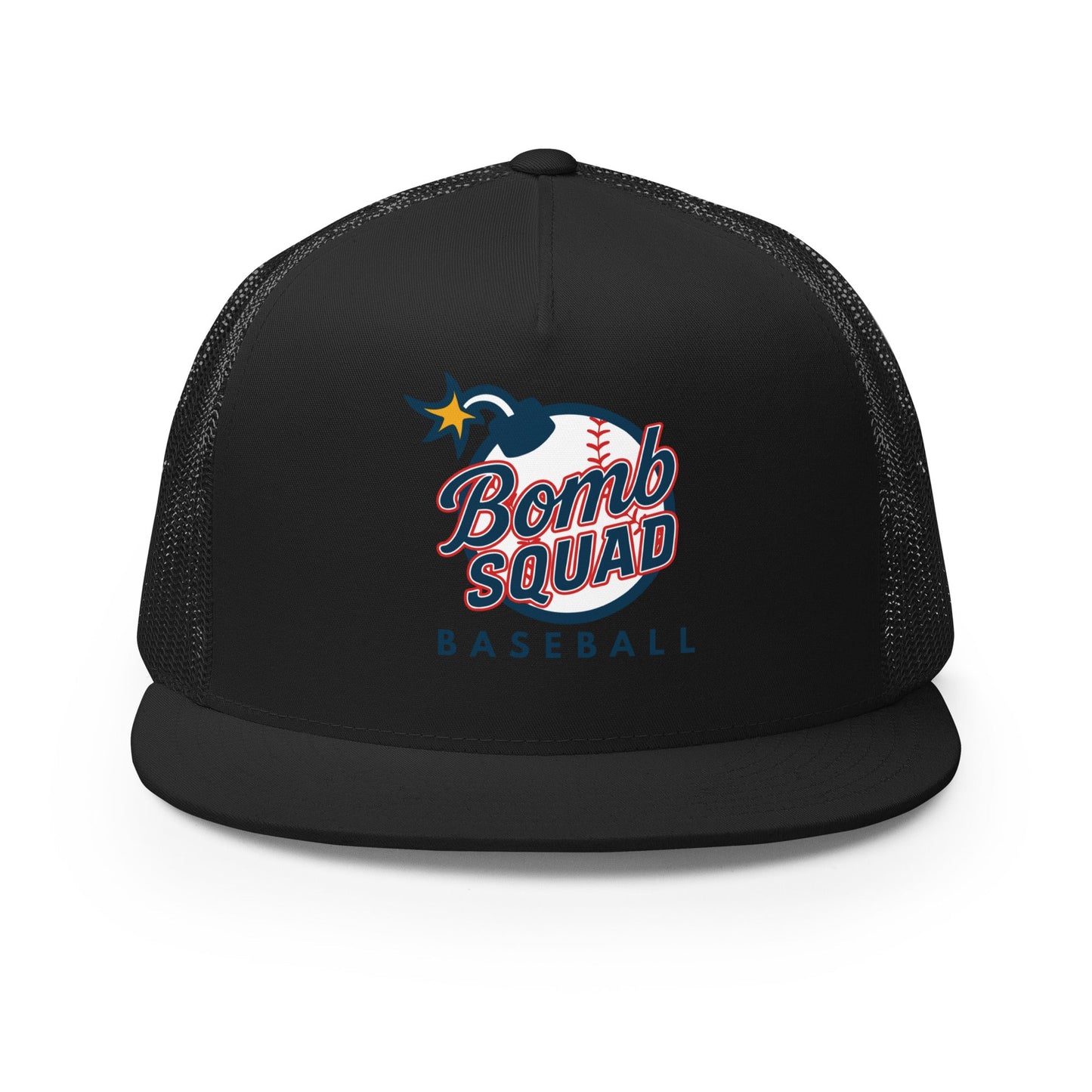 Performance | 5 Panel Trucker Cap | Bomb Squad Baseball | Alt Logo