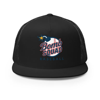 Performance | 5 Panel Trucker Cap | Bomb Squad Baseball | Alt Logo