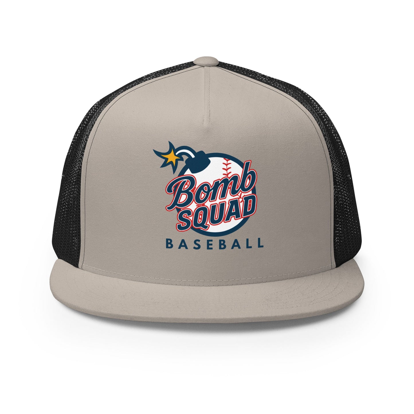 Performance | 5 Panel Trucker Cap | Bomb Squad Baseball | Alt Logo