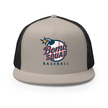 Performance | 5 Panel Trucker Cap | Bomb Squad Baseball | Alt Logo