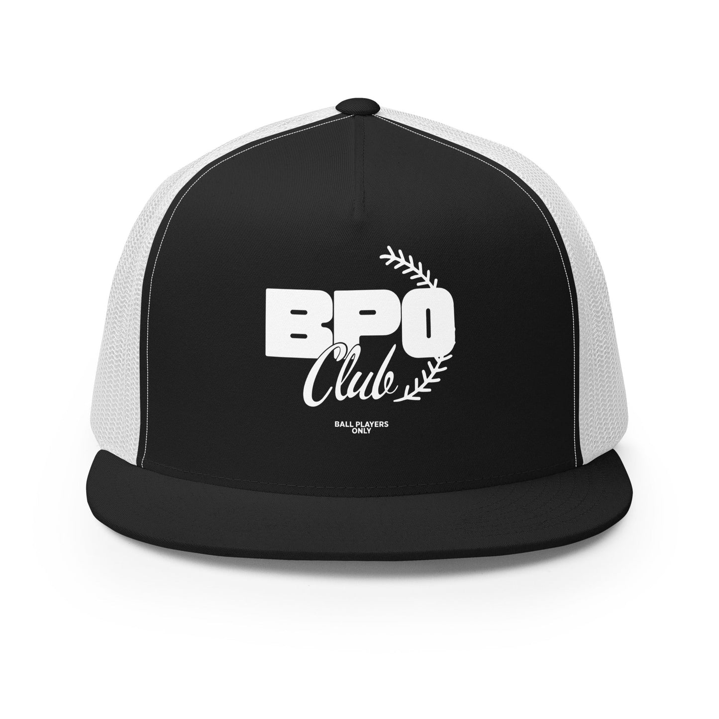 Performance | 5 Panel Trucker Cap | BPO Club | White Logo