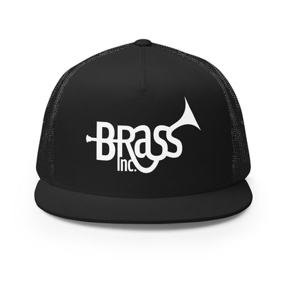Performance | 5 Panel Trucker Cap | Brass Inc. | Modern Script Logo