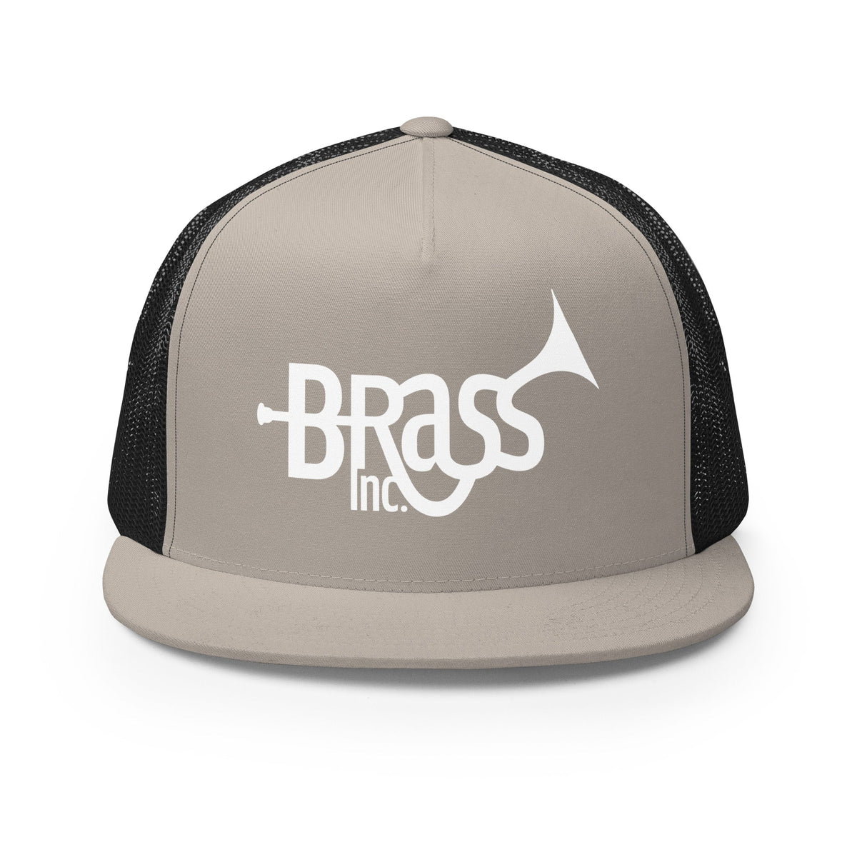 Performance | 5 Panel Trucker Cap | Brass Inc. | Modern Script Logo