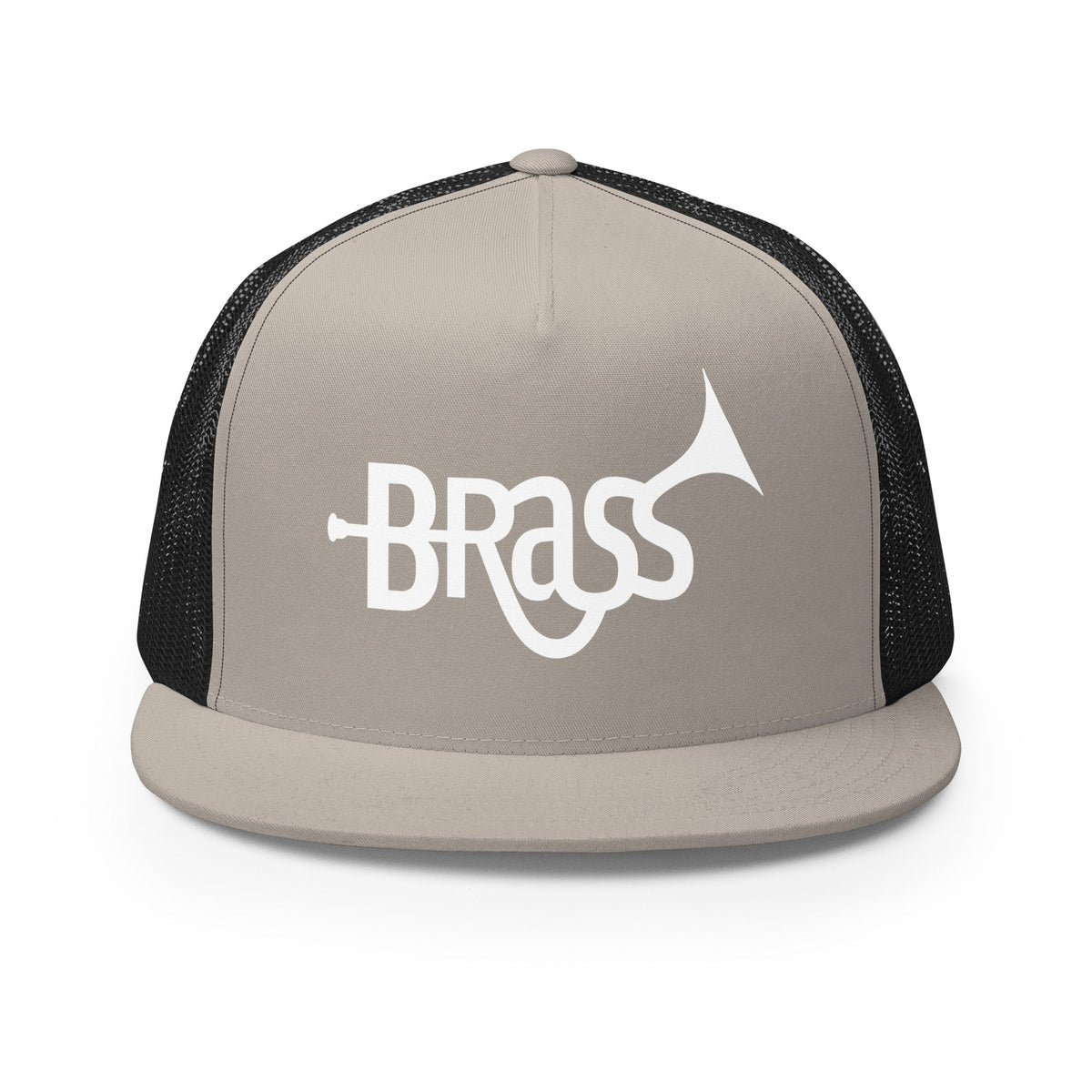 Performance | 5 Panel Trucker Cap | Brass Inc. | Script Logo