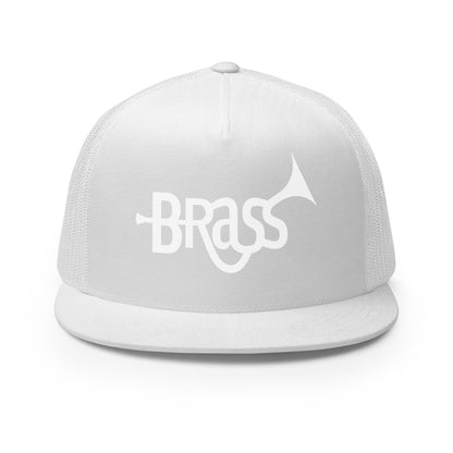 Performance | 5 Panel Trucker Cap | Brass Inc. | Script Logo