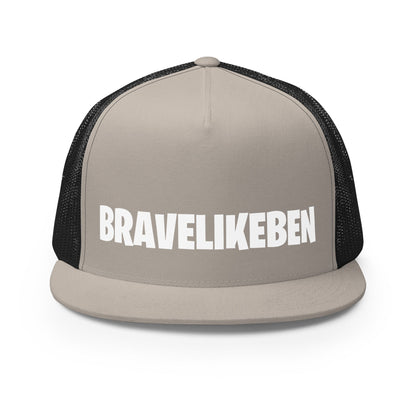 Performance | 5 Panel Trucker Cap | Brave Like Ben | Wordmark Logo