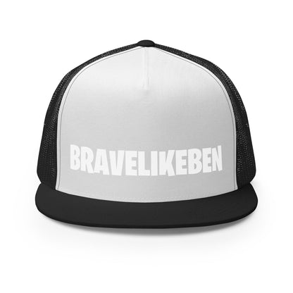 Performance | 5 Panel Trucker Cap | Brave Like Ben | Wordmark Logo