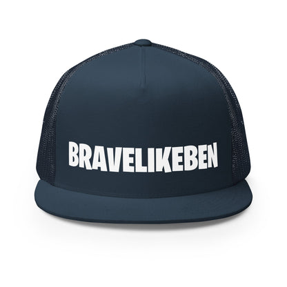 Performance | 5 Panel Trucker Cap | Brave Like Ben | Wordmark Logo