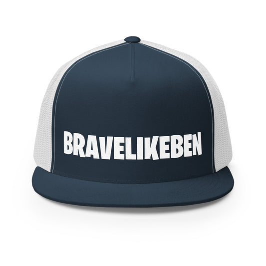 Performance | 5 Panel Trucker Cap | Brave Like Ben | Wordmark Logo