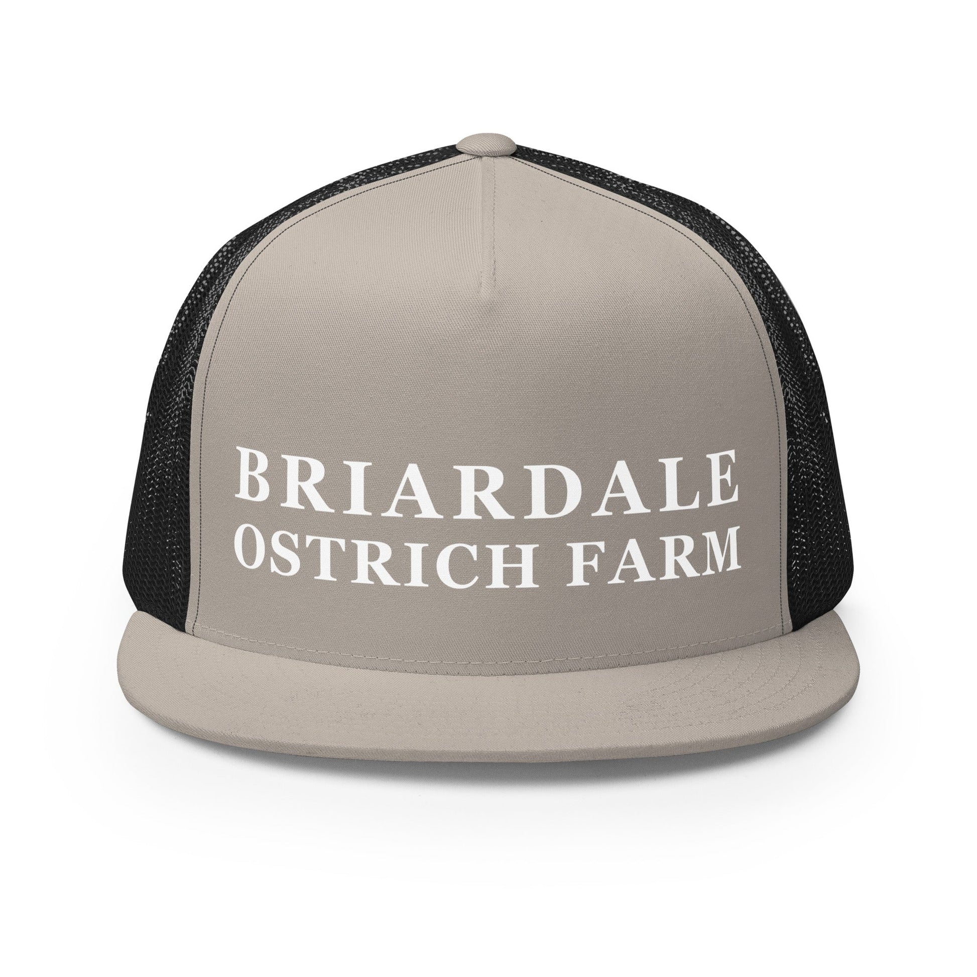 Performance | 5 Panel Trucker Cap | Briardale Ostrich Farm | Script Logo