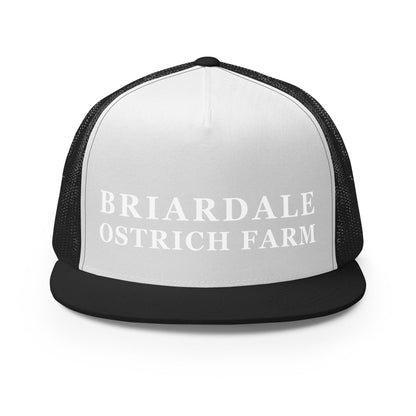 Performance | 5 Panel Trucker Cap | Briardale Ostrich Farm | Script Logo