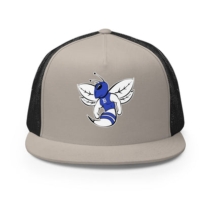 Performance | 5 Panel Trucker Cap | Bryant High School Track Booster | Hornet Logo