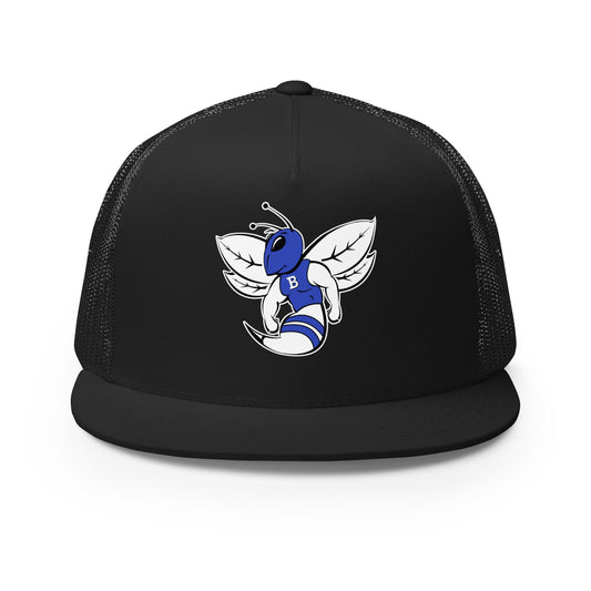 Performance | 5 Panel Trucker Cap | Bryant High School Track Booster | Hornet Logo
