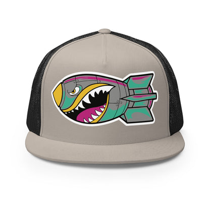 Performance | 5 Panel Trucker Cap | Buffalo Bomb Squad | Bomber Logo