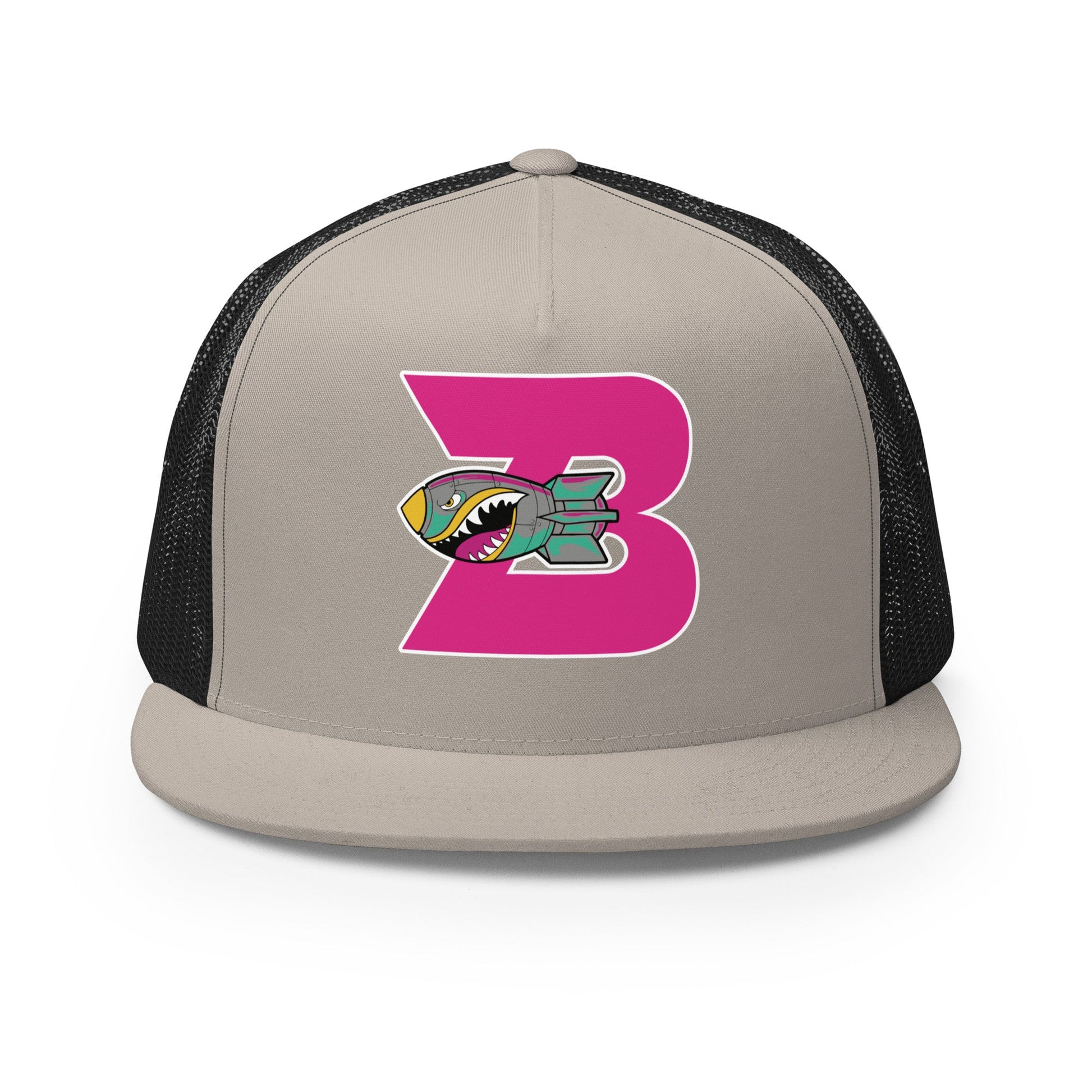 Performance | 5 Panel Trucker Cap | Buffalo Bomb Squad | Pink B