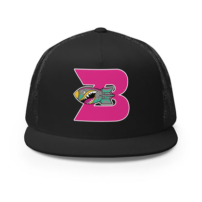 Performance | 5 Panel Trucker Cap | Buffalo Bomb Squad | Pink B