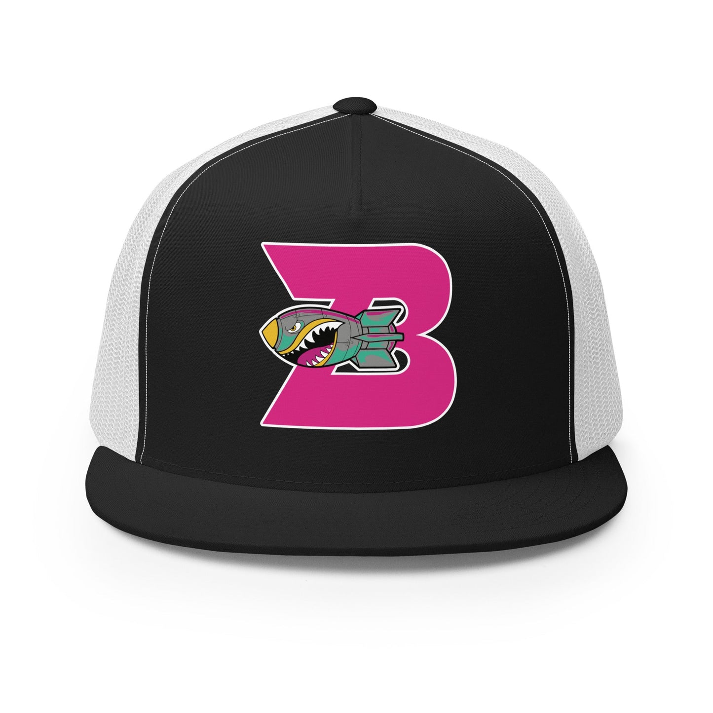 Performance | 5 Panel Trucker Cap | Buffalo Bomb Squad | Pink B