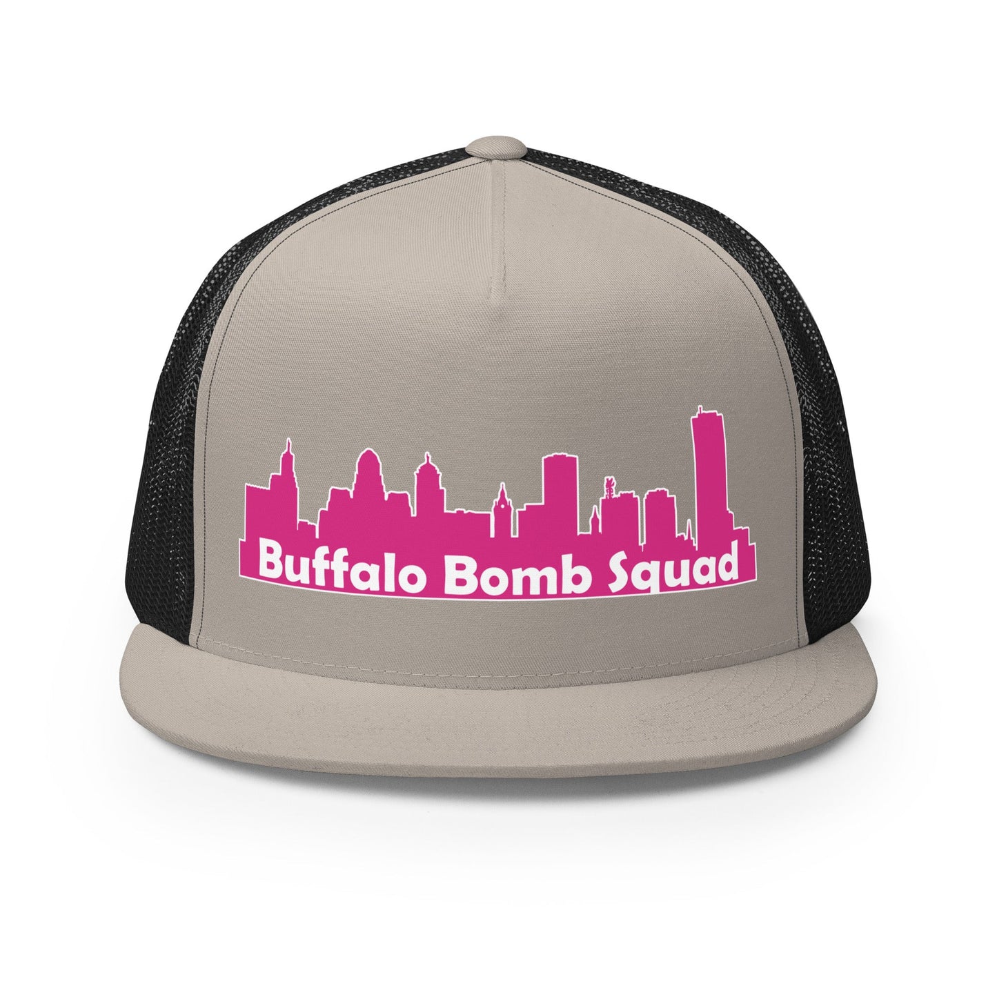Performance | 5 Panel Trucker Cap | Buffalo Bomb Squad | Skyline Logo